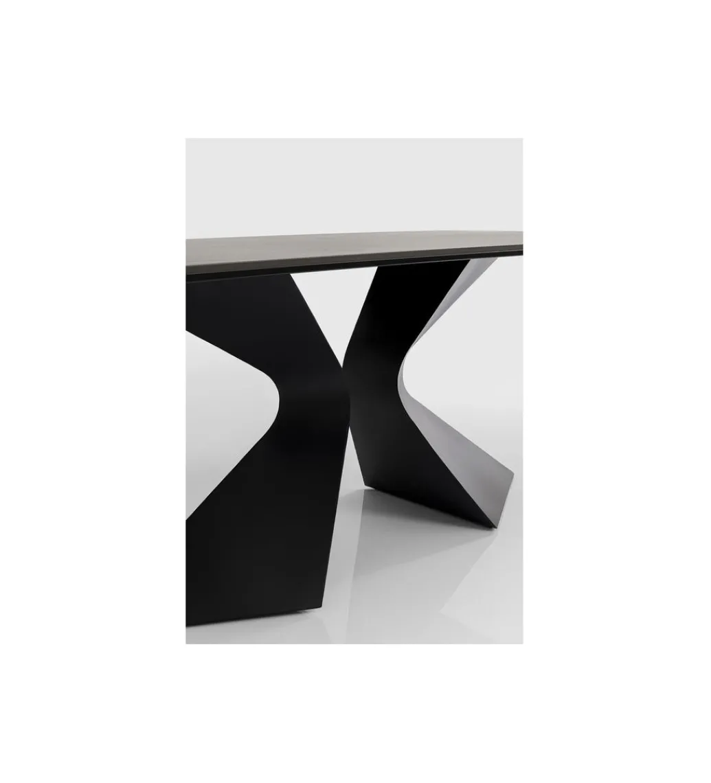 Stół GLORIA 180 x 90 cm ceramiczny blat czarny*KDesign