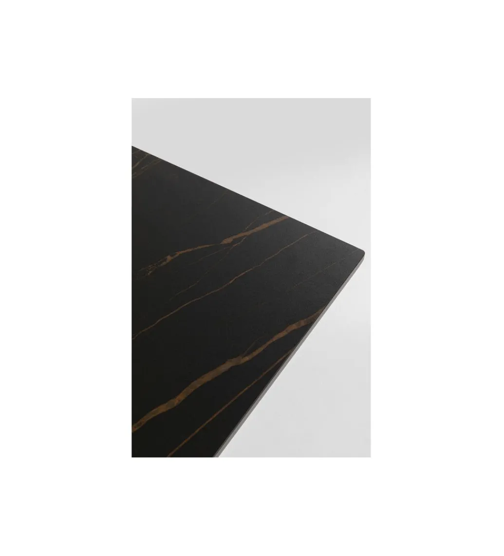 Stół GLORIA 180 x 90 cm ceramiczny blat czarny*KDesign