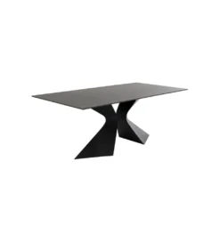 Stół GLORIA 180 x 90 cm ceramiczny blat czarny*KDesign