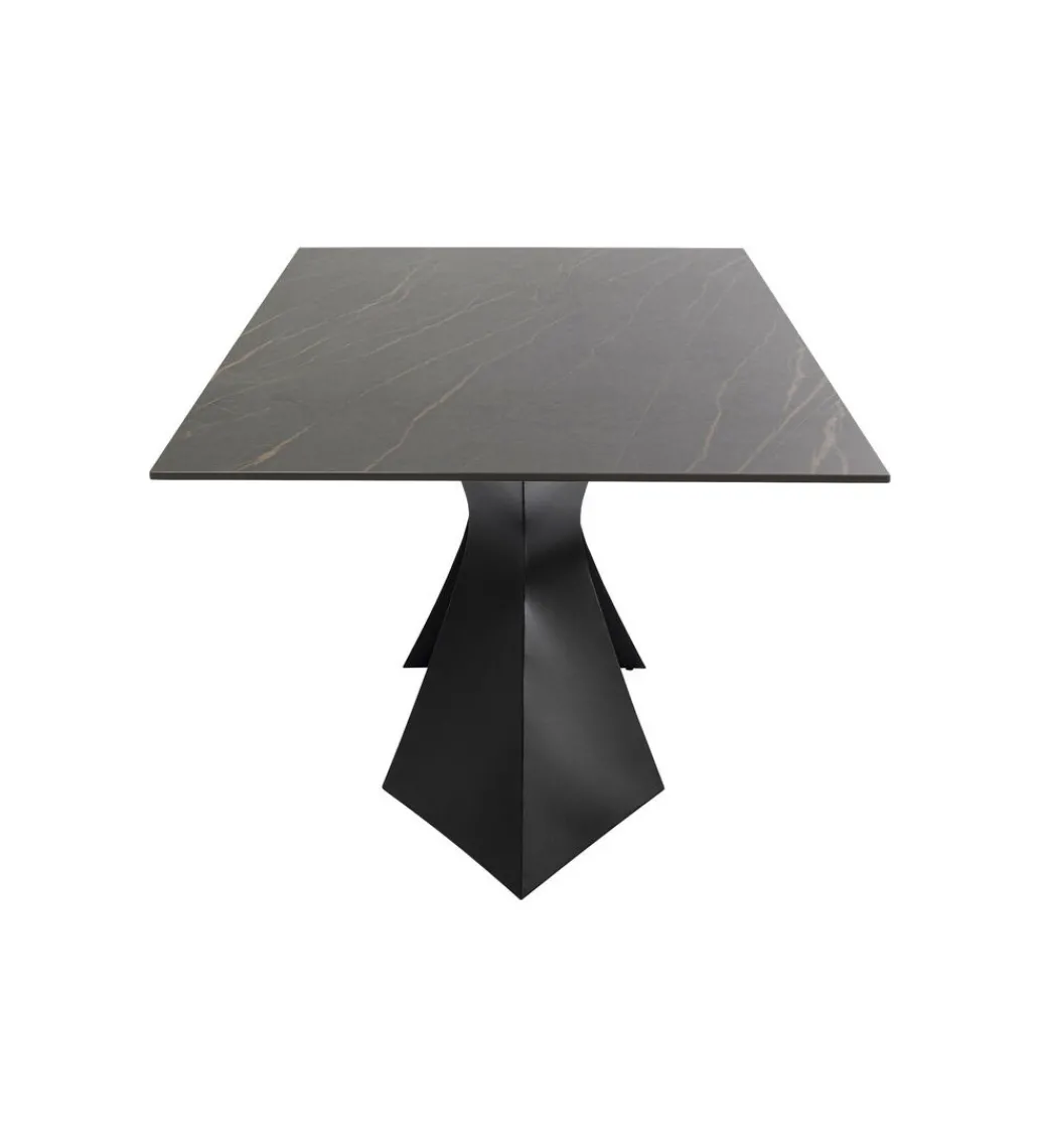 Stół GLORIA 180 x 90 cm ceramiczny blat czarny*KDesign