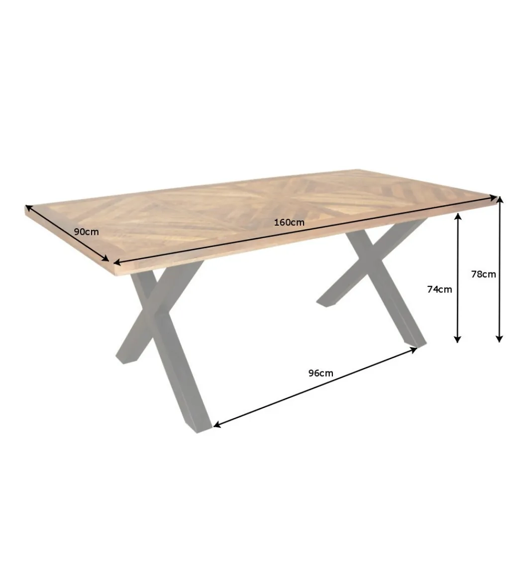 Stół GRANDE Infinity Home 160 cm drewno Mango*Invicta Interior Discount