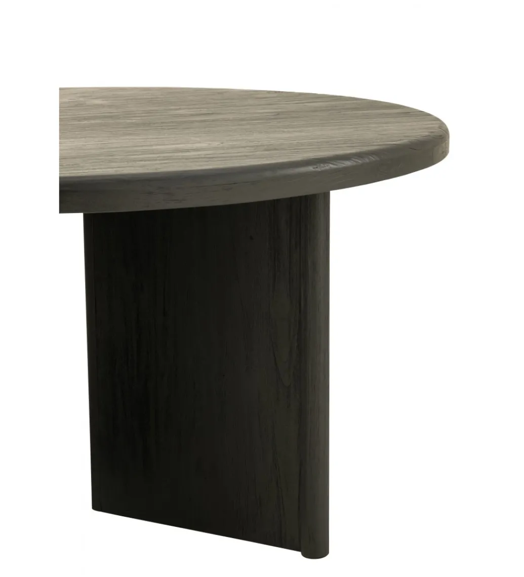Stół HERAS 150 cm drewno teak czarny*J-Line