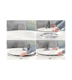 Stół IDAHO 150 cm ceramika w optyce białego marmuru*Invicta Interior New