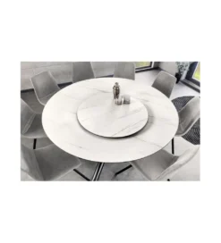 Stół IDAHO 150 cm ceramika w optyce białego marmuru*Invicta Interior New