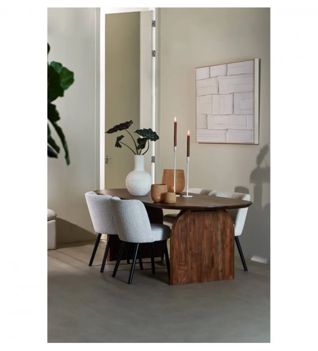 Stół INDORE 220 cm drewno akcja naturalny*L&L Sale