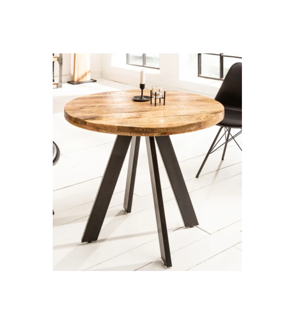 Stół Iron Craft 80 cm drewno Mango*Invicta Interior Hot
