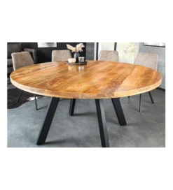 Stół IRON CRAFT 140 cm drewno mango naturalny*Invicta Interior New