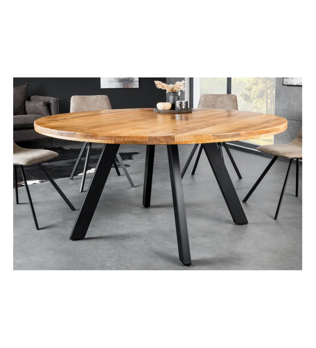 Stół IRON CRAFT 140 cm drewno mango naturalny*Invicta Interior New