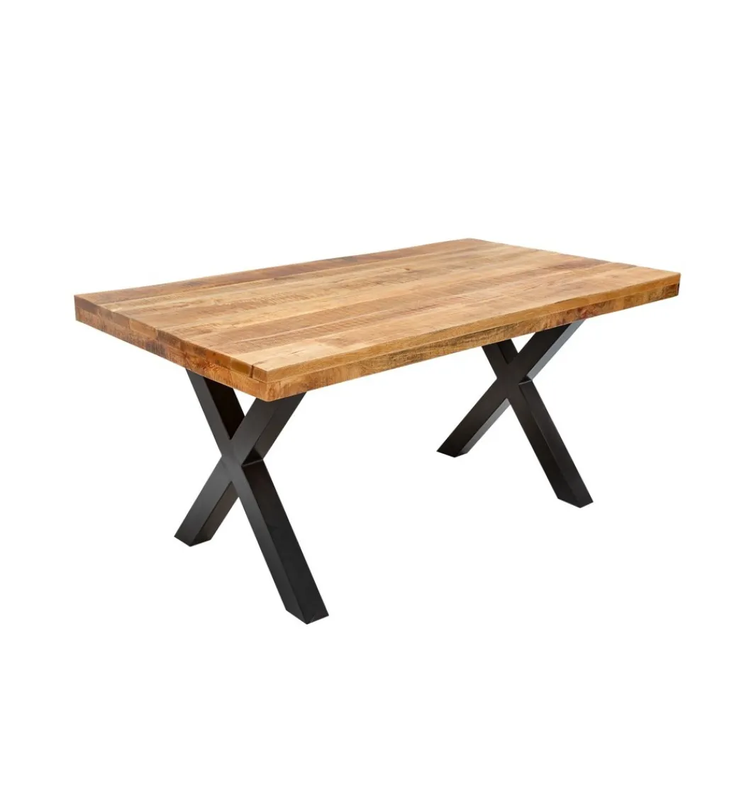 Stół Iron Craft X 160 cm drewno Mango*Invicta Interior