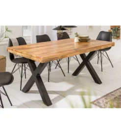 Stół Iron Craft X 160 cm drewno Mango*Invicta Interior