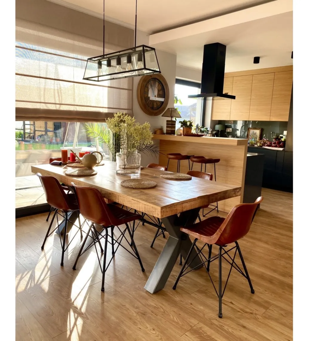 Stół Iron Craft X 160 cm drewno Mango*Invicta Interior