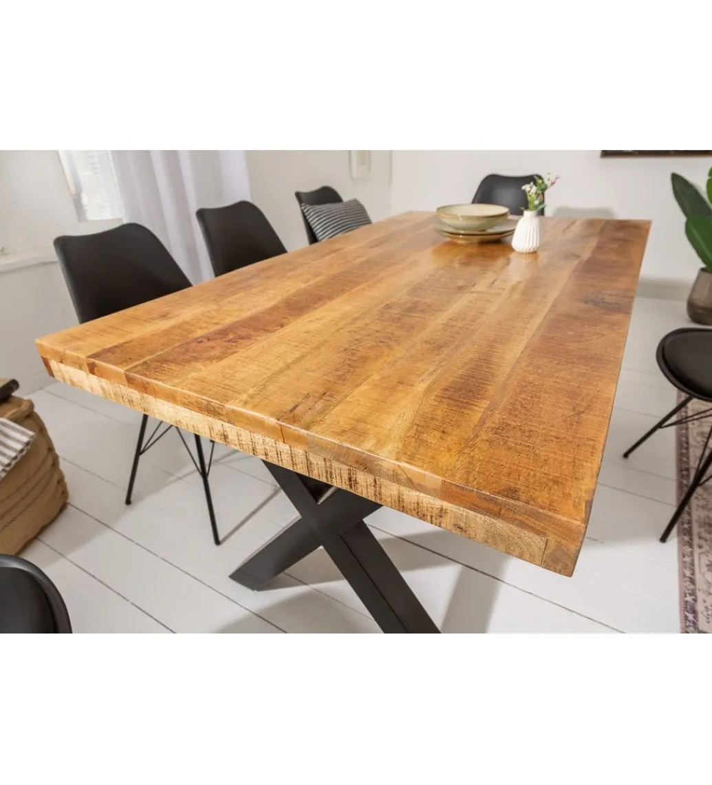 Stół Iron Craft X 160 cm drewno Mango*Invicta Interior