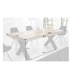 Stół Iron Craft X 200 Cm Drewno Mango*Invicta Interior