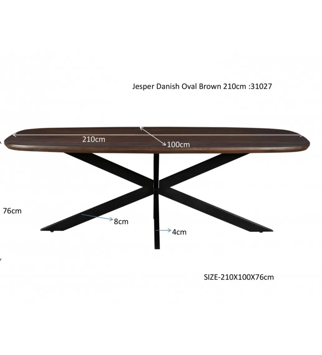 Stół JAGSPER 210 cm drewno mango*LF-Design Sale