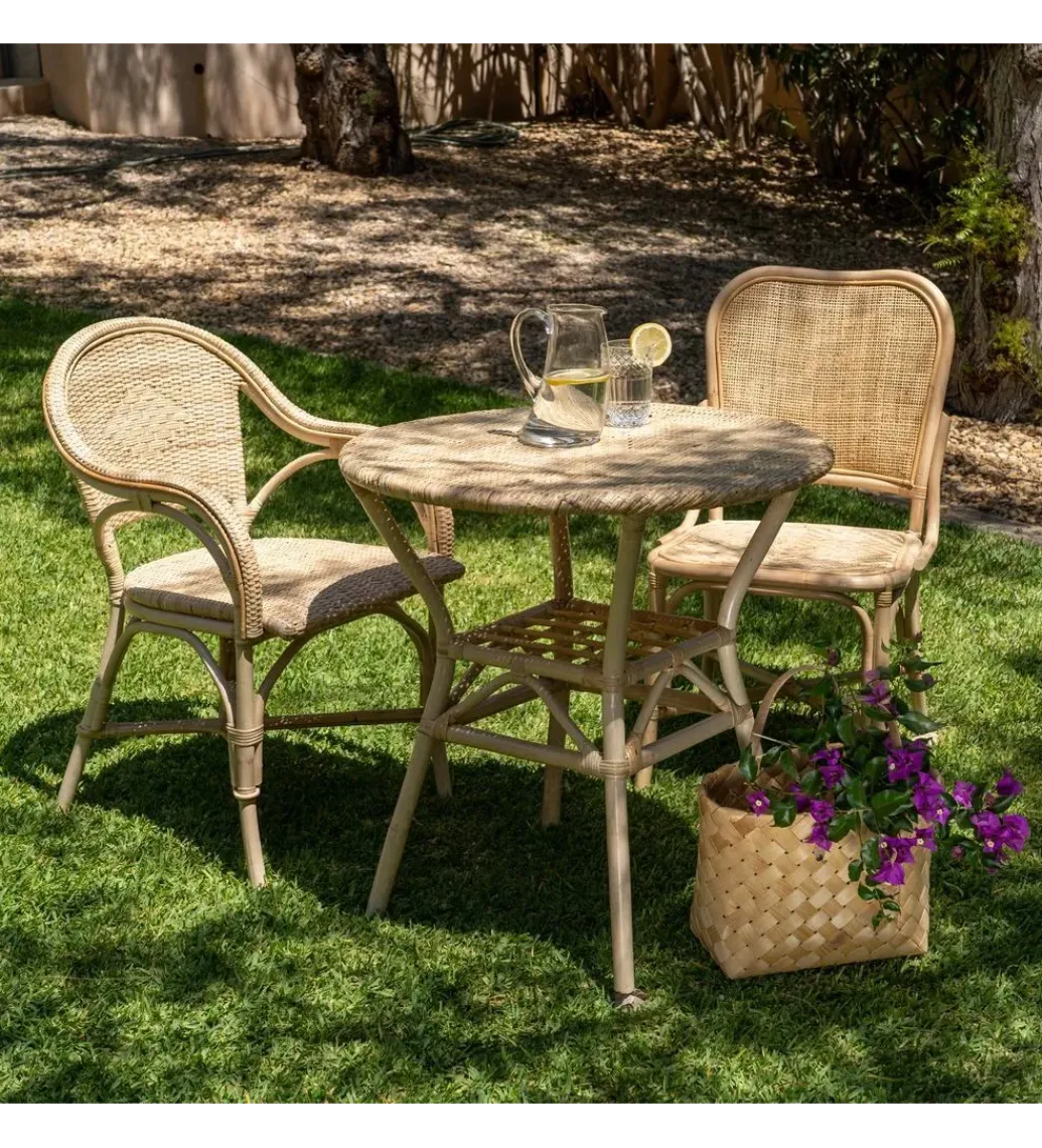 Stół KAPE 75 cm ratan naturalny*Zona-Design Outlet