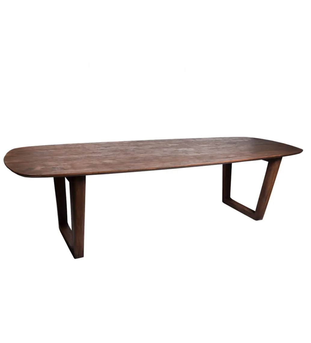 Stół KORTE 270 cm drewno mango brązowe*LF-Design Clearance