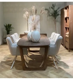 Stół KORTE 270 cm drewno mango brązowe*LF-Design Clearance