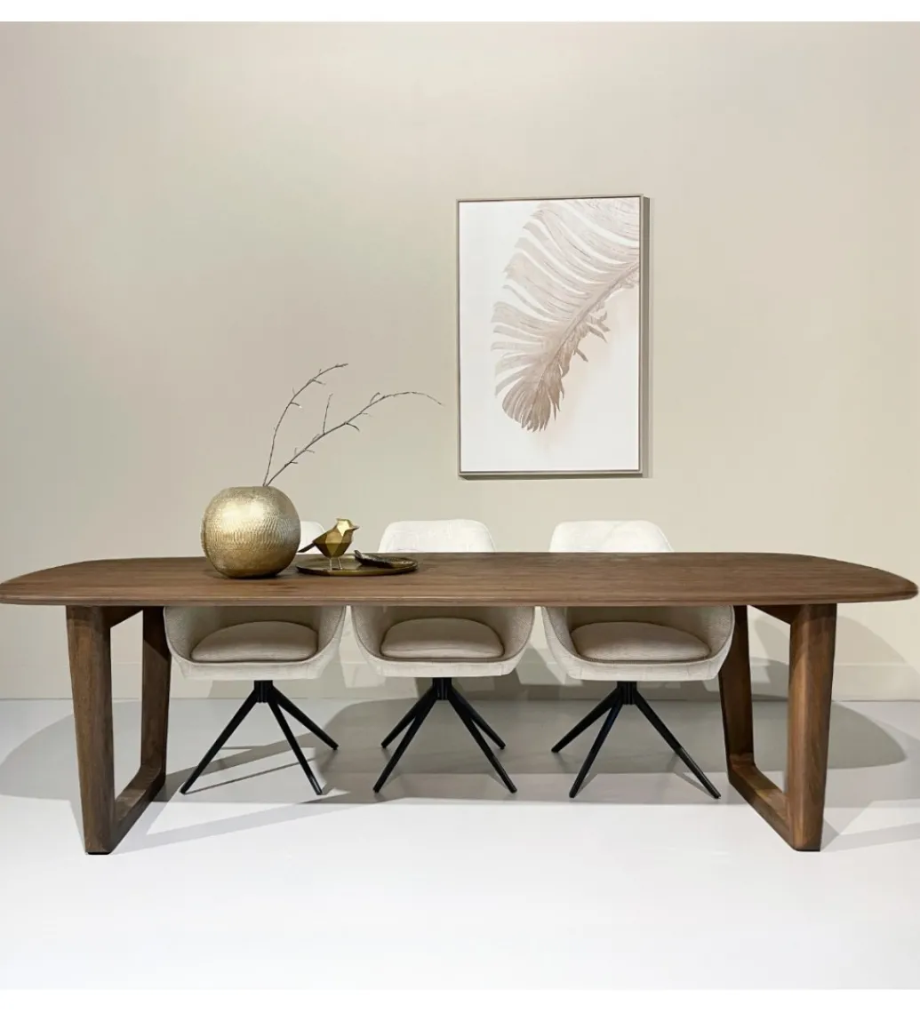 Stół KORTE 270 cm drewno mango brązowe*LF-Design Clearance