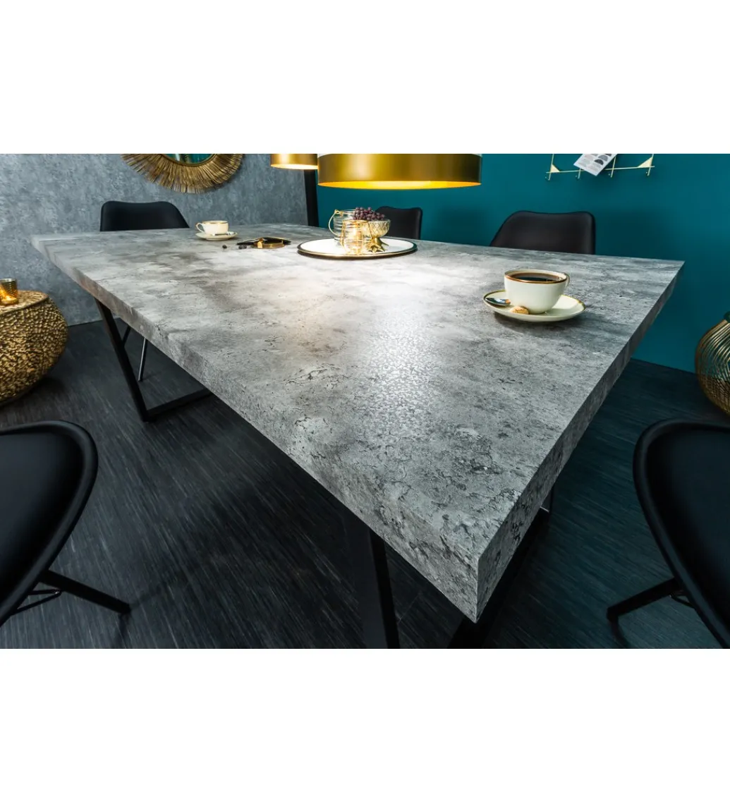 Stół Loft 160 cm w optyce betonu*Invicta Interior New