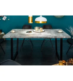 Stół Loft 160 cm w optyce betonu*Invicta Interior New