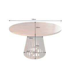 Stół MAISON JADE 130 cm drewno akacja*Invicta Interior Discount