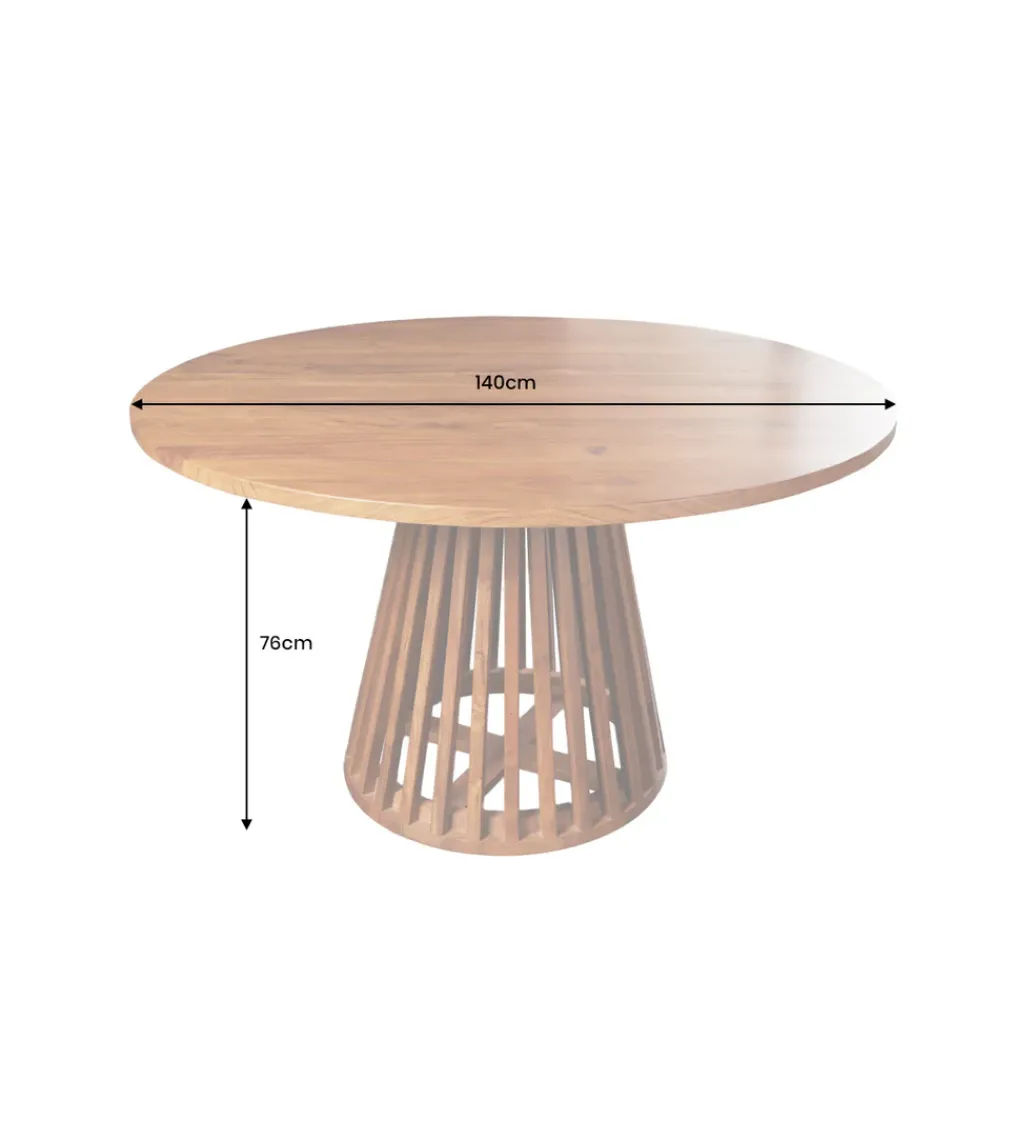 Stół MAISON JADE 120 cm okrągły drewno akacja*Invicta Interior