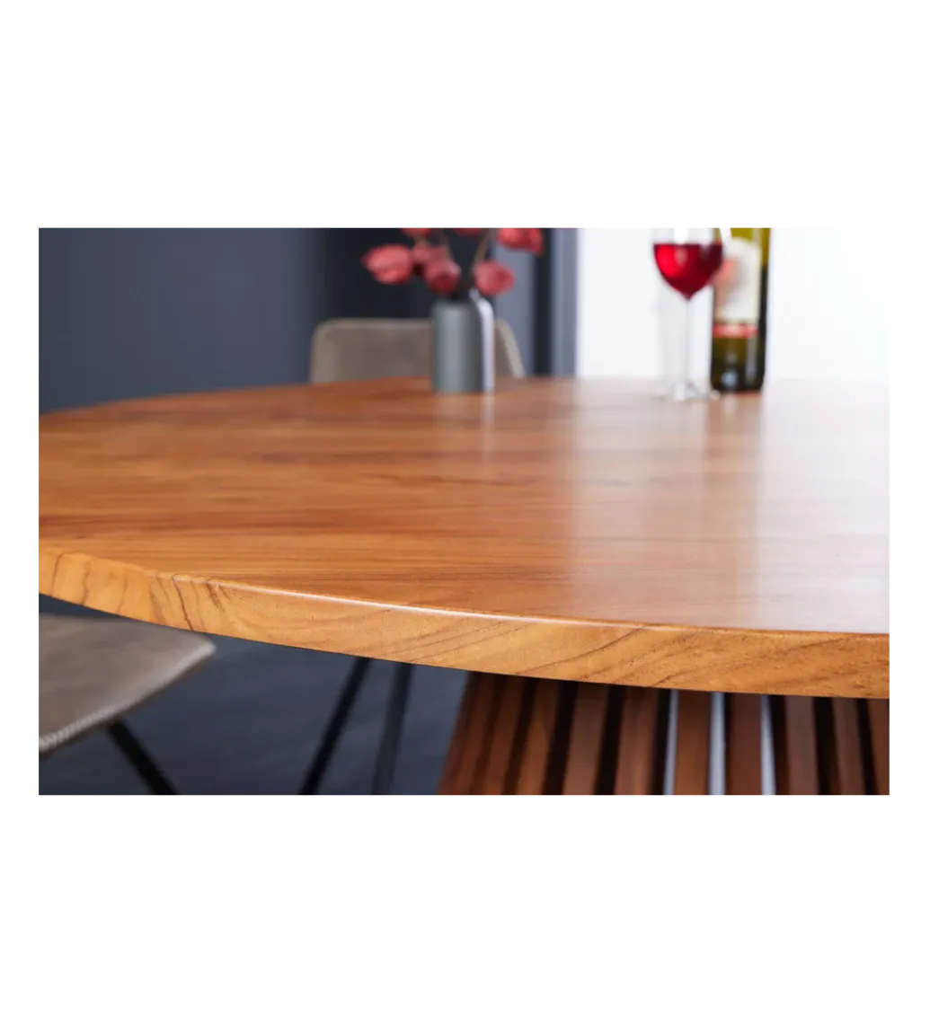 Stół MAISON JADE 120 cm okrągły drewno akacja*Invicta Interior