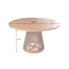 Stół MAISON JADE 140 cm okrągły drewno akacja*Invicta Interior Best