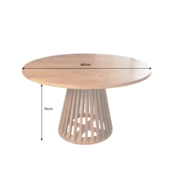 Stół MAISON JADE 140 cm okrągły drewno akacja*Invicta Interior Best