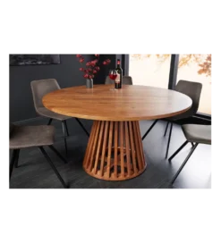 Stół MAISON JADE 140 cm okrągły drewno akacja*Invicta Interior Best