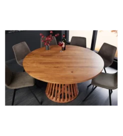 Stół MAISON JADE 140 cm okrągły drewno akacja*Invicta Interior Best