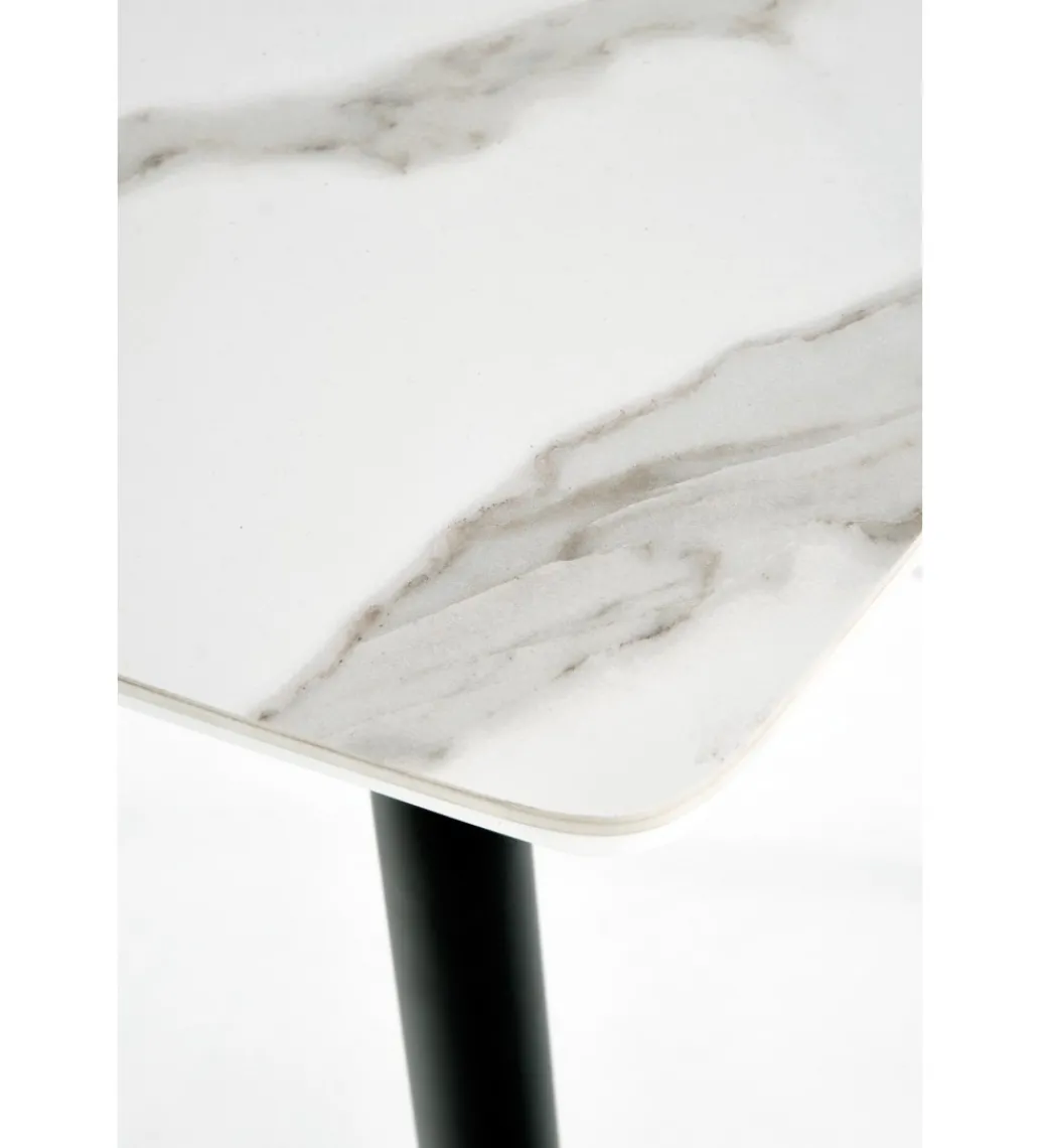 Stół MARCO 120 cm w optyce białego marmuru*Halmar Hot