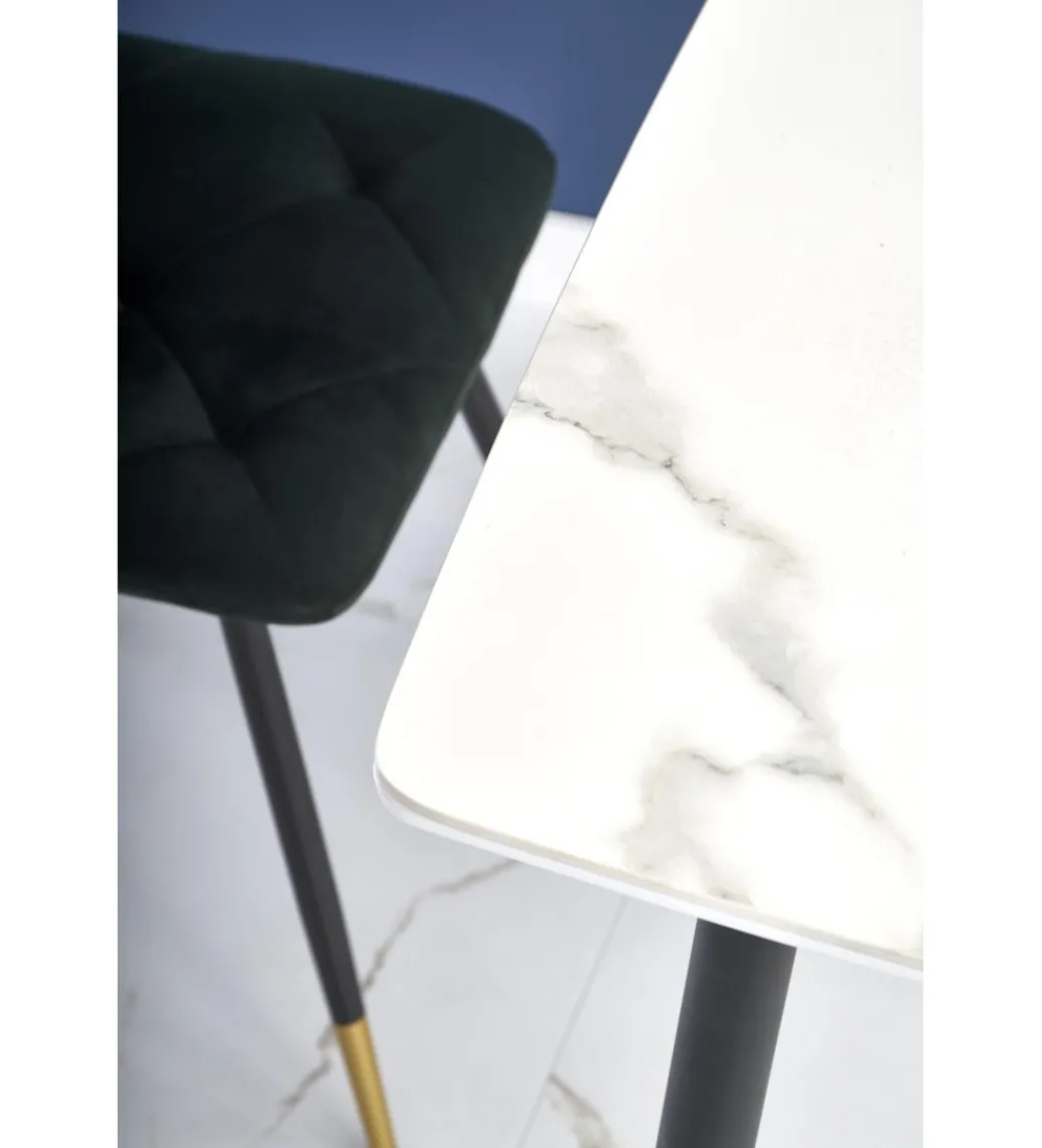 Stół MARCO 120 cm w optyce białego marmuru*Halmar Hot