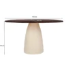 Stół MARONI 140 cm drewno mango brąz*LF-Design Online