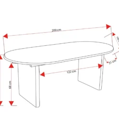 Stół MEDATO 200 cm drewno mango naturalny*Exclusivas Online
