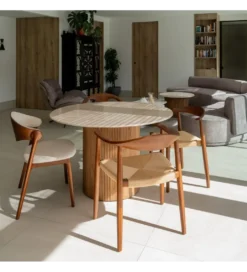 Stół MERTYL 120 cm okrągły naturalny*Zona-Design Sale