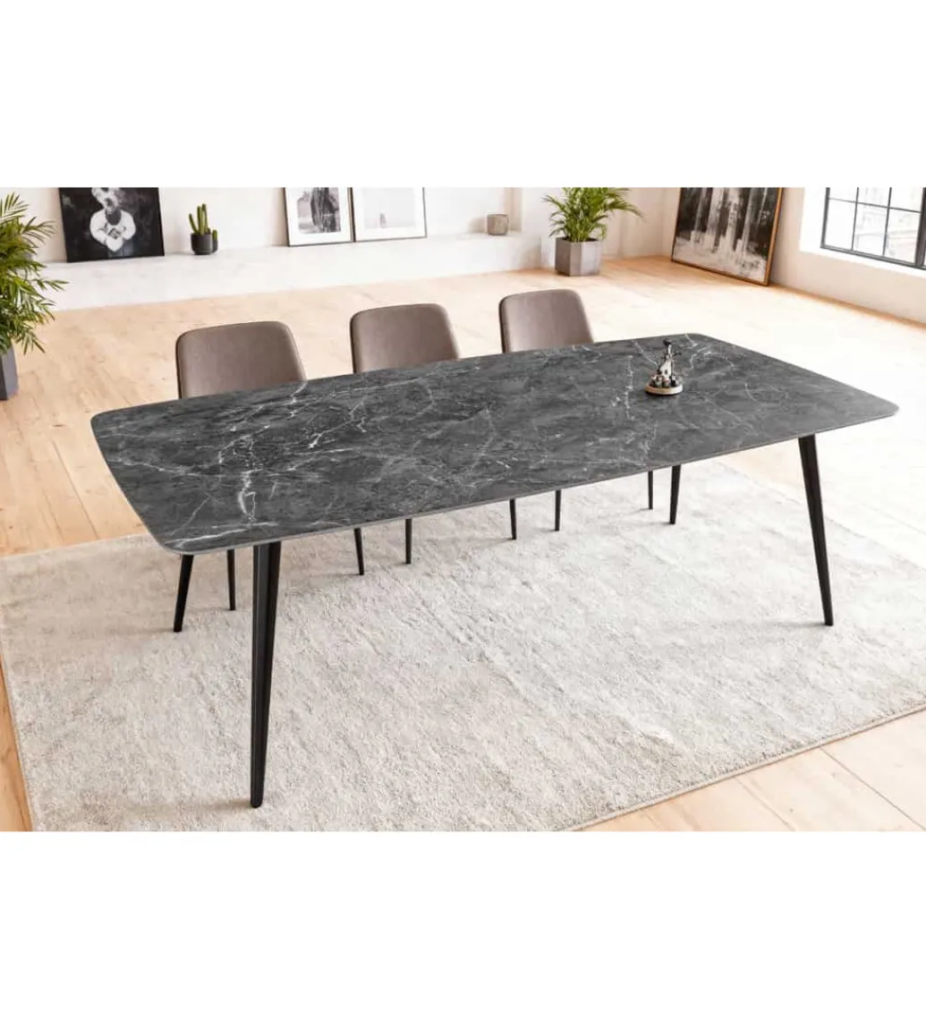 Stół MILANO 180 cm ceramiczny blat antracyt*Invicta Interior Discount