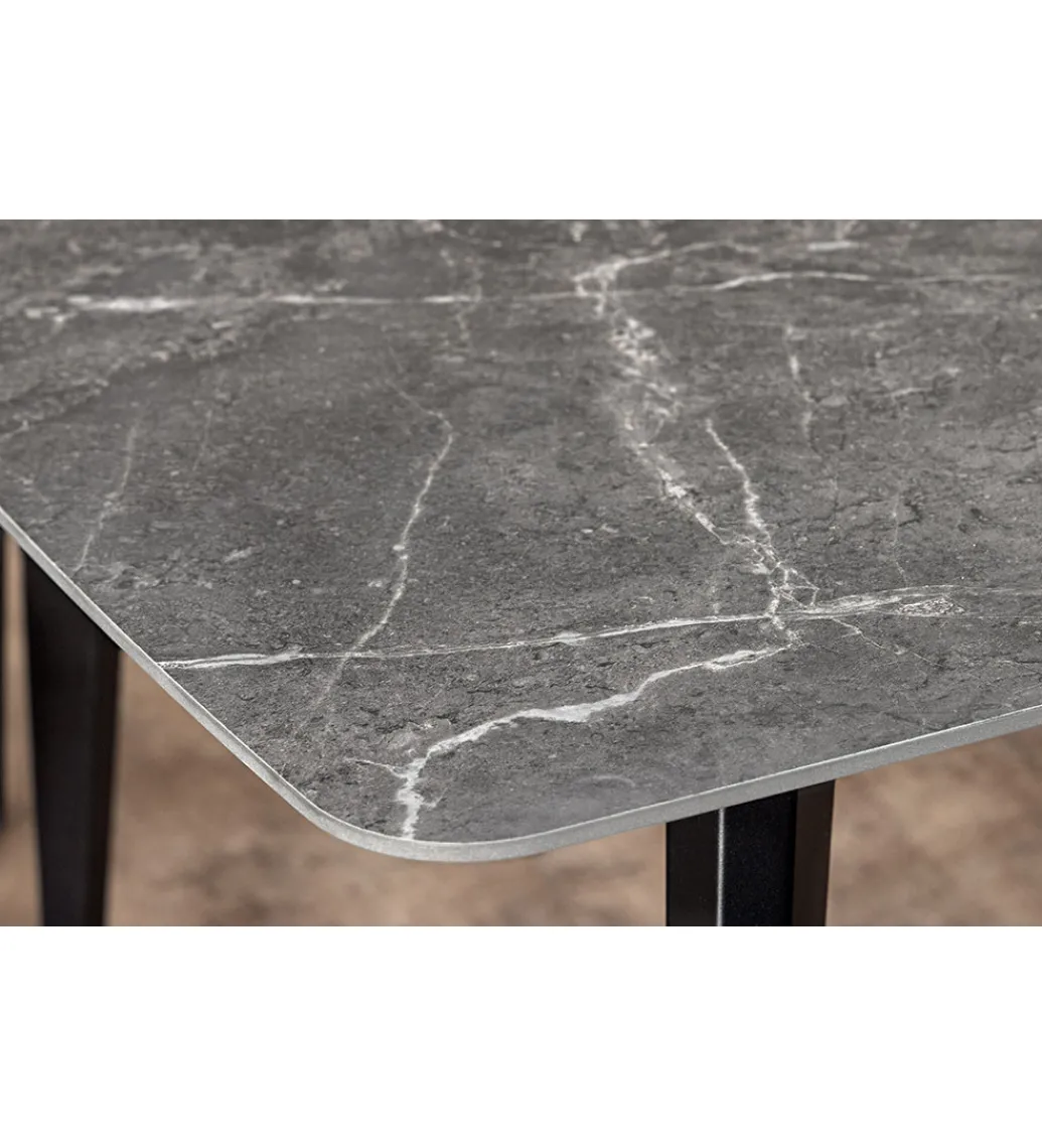 Stół MILANO 180 cm ceramiczny blat antracyt*Invicta Interior Discount
