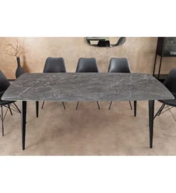 Stół MILANO 180 cm ceramiczny blat antracyt*Invicta Interior Discount