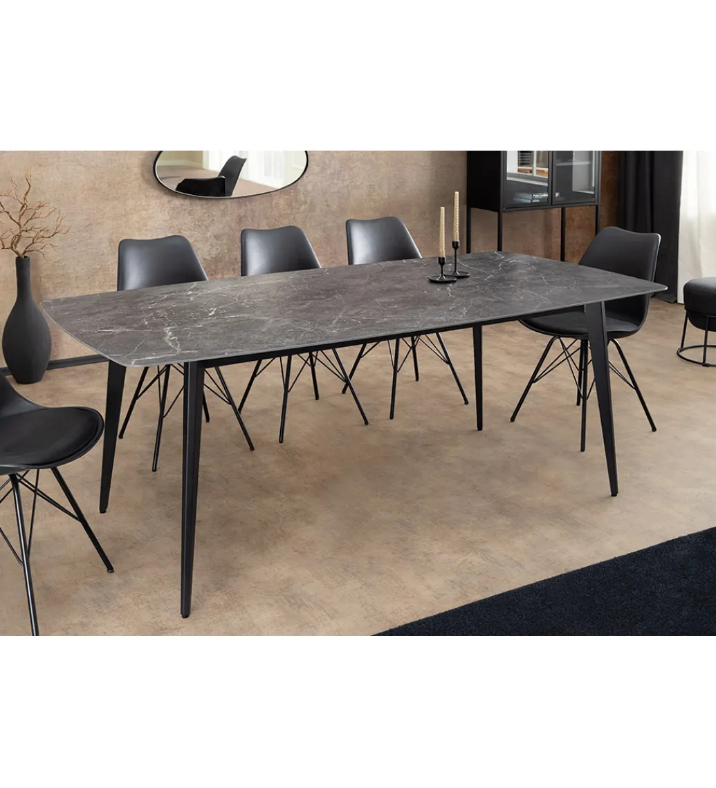 Stół MILANO 180 cm ceramiczny blat antracyt*Invicta Interior Discount
