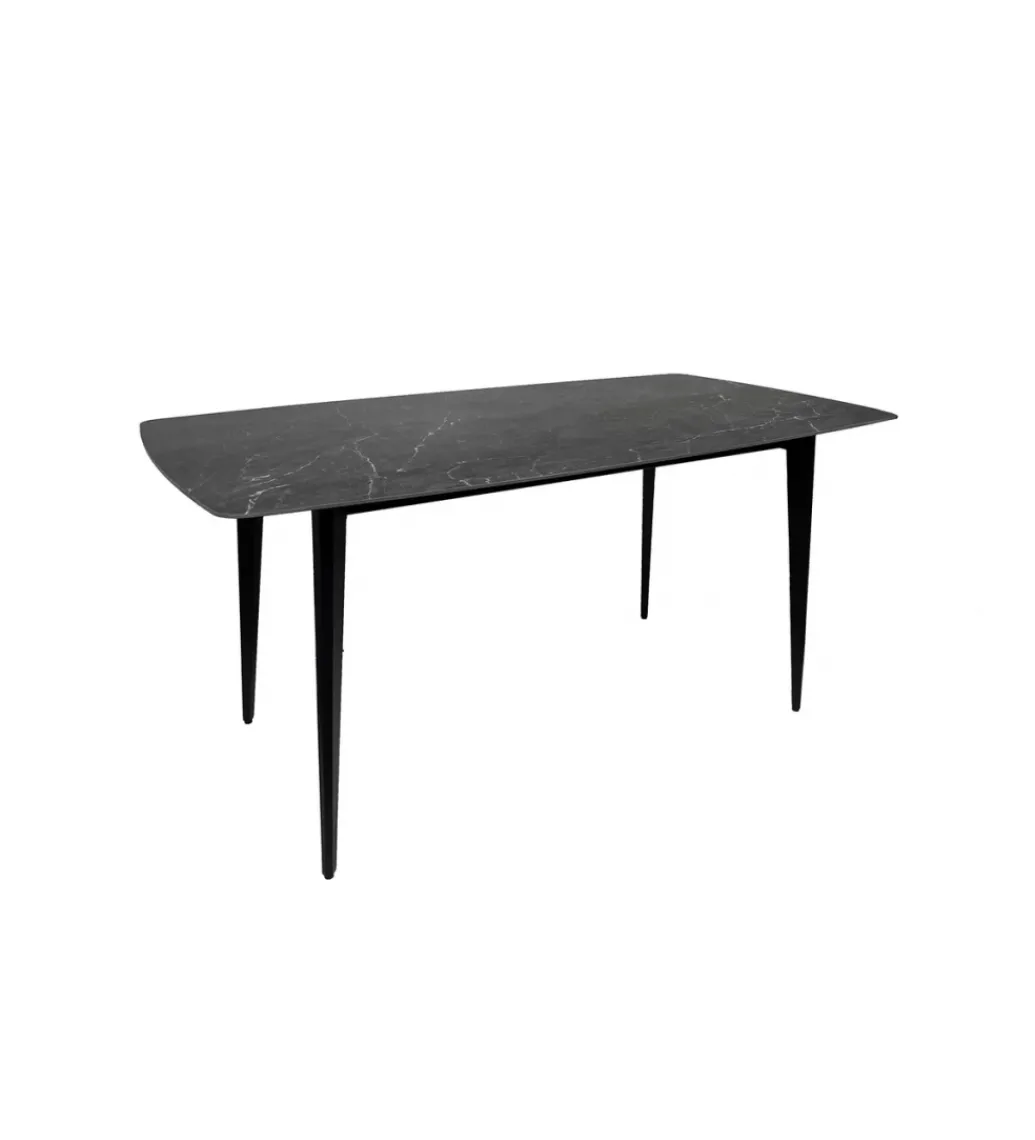 Stół MILANO 160 cm ceramiczny marmur blat antracyt*Invicta Interior Hot