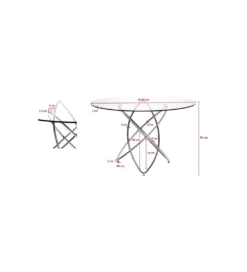 Stół MOLEKULAR 120 cm czarny*KARE Hot