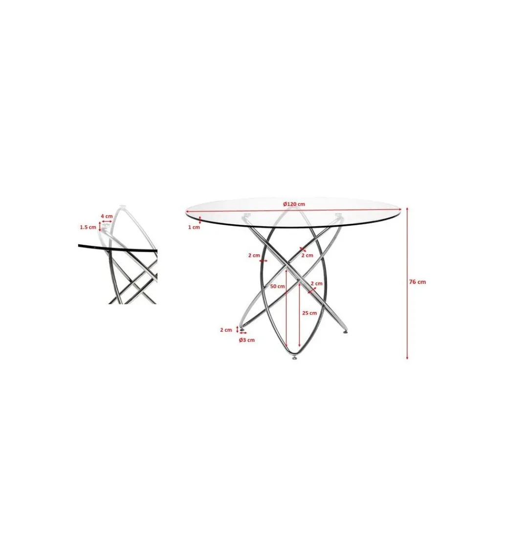 Stół MOLEKULAR 120 cm czarny*KARE Hot
