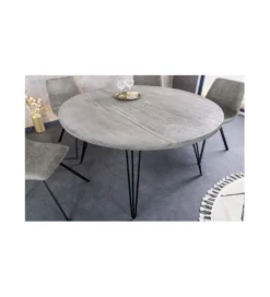 Stół MORENA 80 cm drewno mango szary*Invicta Interior Clearance