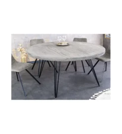 Stół MORENA 120 cm drewno mango szary*Invicta Interior Online