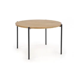 Stół MORGAN 120 cm w kolorze dąb złoty*Halmar Discount