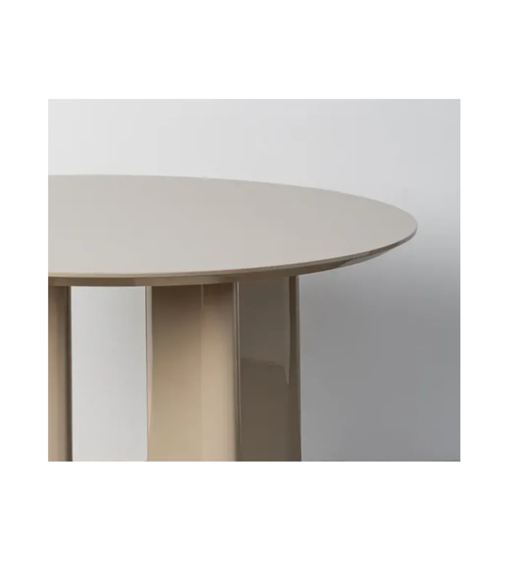 Stół MYKA 120 cm szklany taupe*Zona-Design