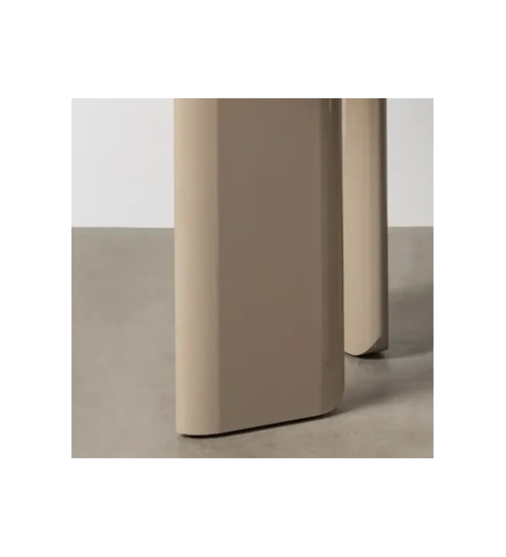 Stół MYKA 120 cm szklany taupe*Zona-Design