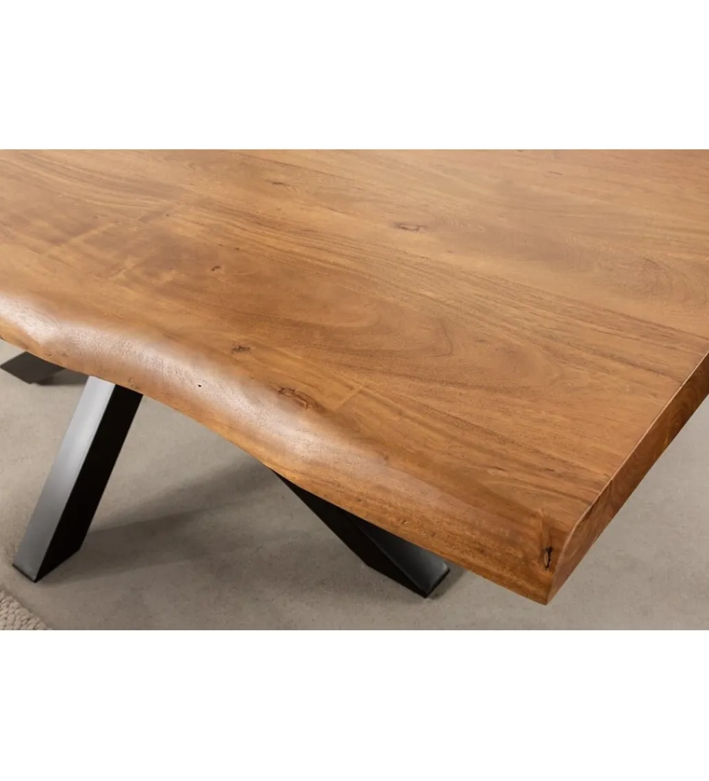Stół Nature SPIDER galaxy 220 cm drewno akacja na nogach pająk krzyżak*Invicta Interior Online