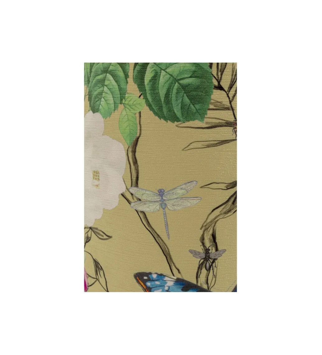 Stołek FLOWER 39 cm żółty*KARE